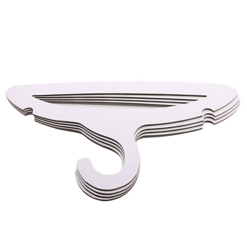 Fabricante personalizado percha de papel de pizarra reciclable doble percha de papel blanco percha de papel adulto de cartón duro