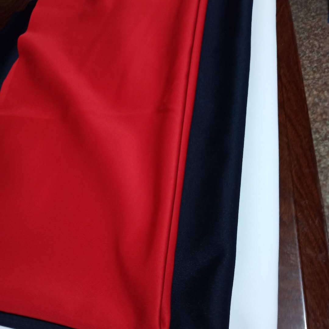 En stock poliéster amoníaco tela de salud elástica Corea del Sur seda Otoño e Invierno estudiante traje deportivo tela capa de aire uniforme escolar tela image 5
