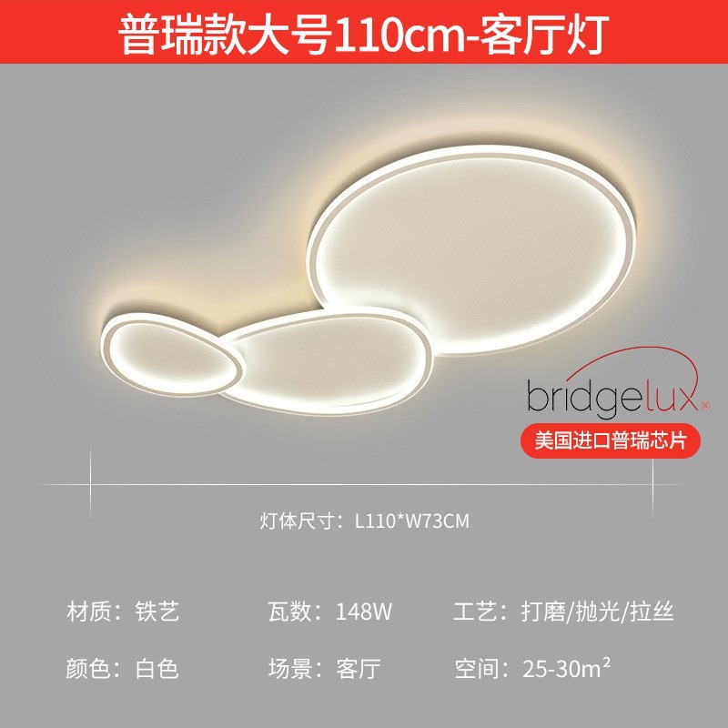 Luz de techo sala de estar de alta calidad luz de espectro completo moderno simple atmósfera led dormitorio paquete de lámparas Zhongshan