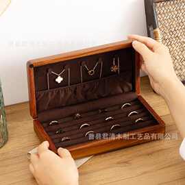 批发中号花梨木戒指收纳盒实木戒指盒耳钉盒吉他拨片收纳盒木质