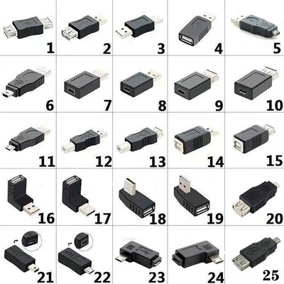 usb2.0转接头安卓mini/micro转换头10个套装安卓公转母头系列产品|ms