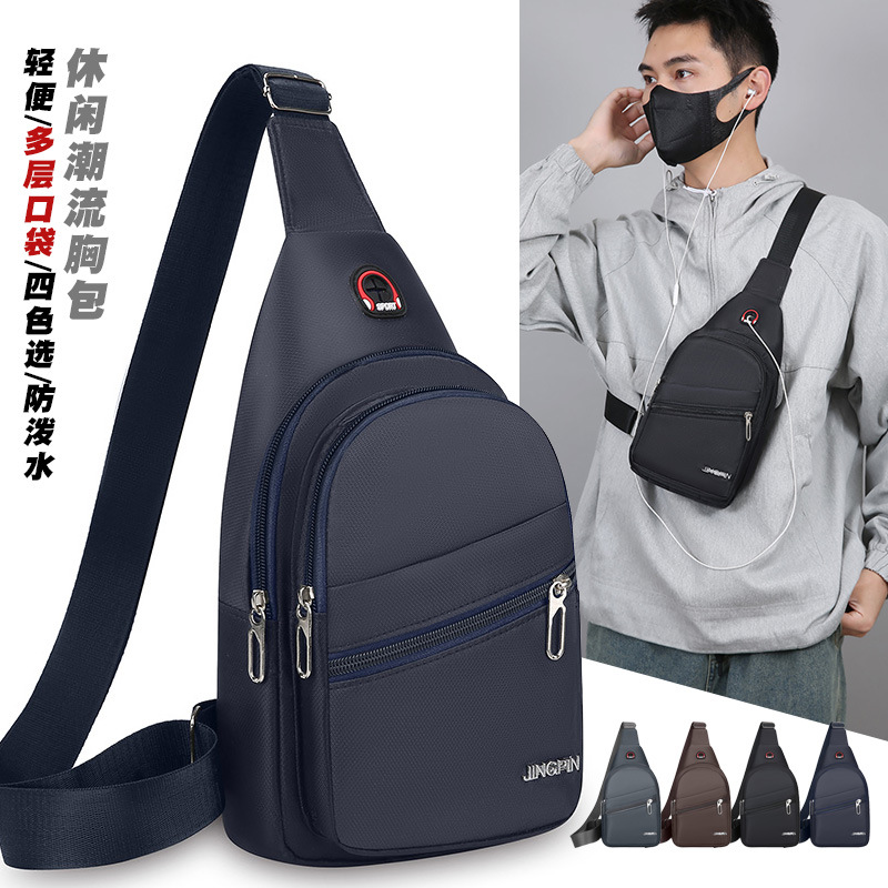 Bolsa de pecho a prueba de salpicaduras nueva mochila de estudiantes coreanos mochila de tela de Oxford mochila de pecho de gran capacidad al por mayor