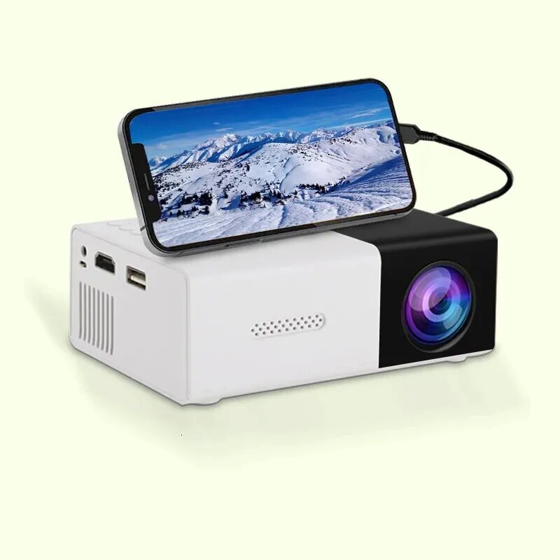 Yg300 Projector for Home Use, Kidsren's Screen Projection, Bedroom Wall Projection, Supports 4K High-Definition Mini Portable Projector Yg300 Projector for Home Use, Kidsren's Screen Projection, Bedroom Wall Projection, Supports 4K High-Definition Mini Portable Projector