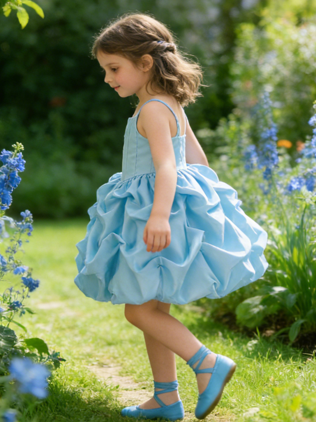 Amazon vestidos de flores de flores de flores de boda vestidos de flores de fiesta de cumpleaños de princesa fábrica directa