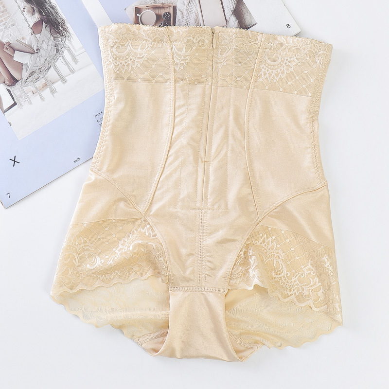 Cremallera de cintura alta pantalones de vientre de pecho después del parto que forma el corsé ropa interior de elevación de cadera delgada transpirable para la piel de las mujeres en stock al por mayor