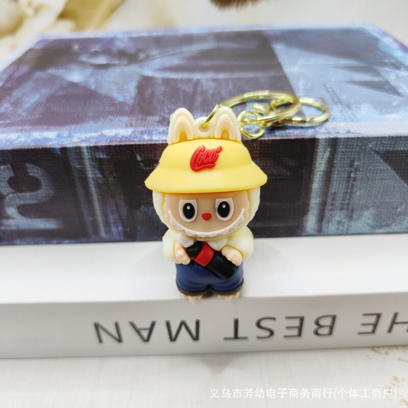 クロスボーダー LABUBU キーホルダーブラインドボックスおもちゃトレンディな PVC LABUBU キーホルダーパーソナライズされたバッグペンダント卸売|undefined