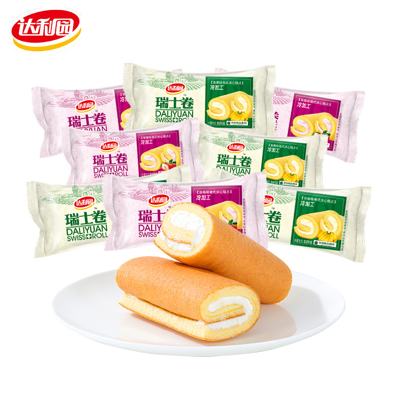 480g Swiss roll mixed flavors (24 packs in total)