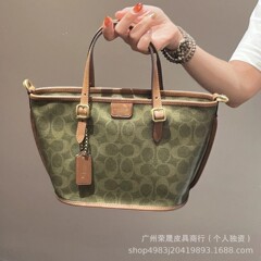 蔻家9月新品taxi tote菜篮子包复古老花购物袋单肩斜挎手提包托特