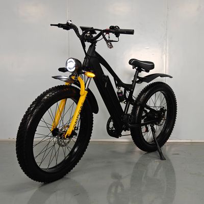 X0电助力自行车26寸4.0宽胎电助力自行车软尾铝合金车架|ms