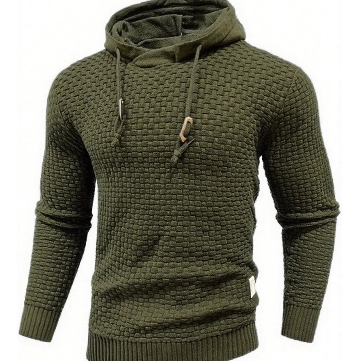 2025 New Autumn and Winter Men's Hooded Knitted Pullover Men's Tops Casual Trendy Cross-Border Fashion Sweaters