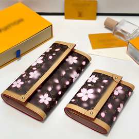 L新款钱包女士真皮钱夹包盖式大容量小包多功能外贸货源包包