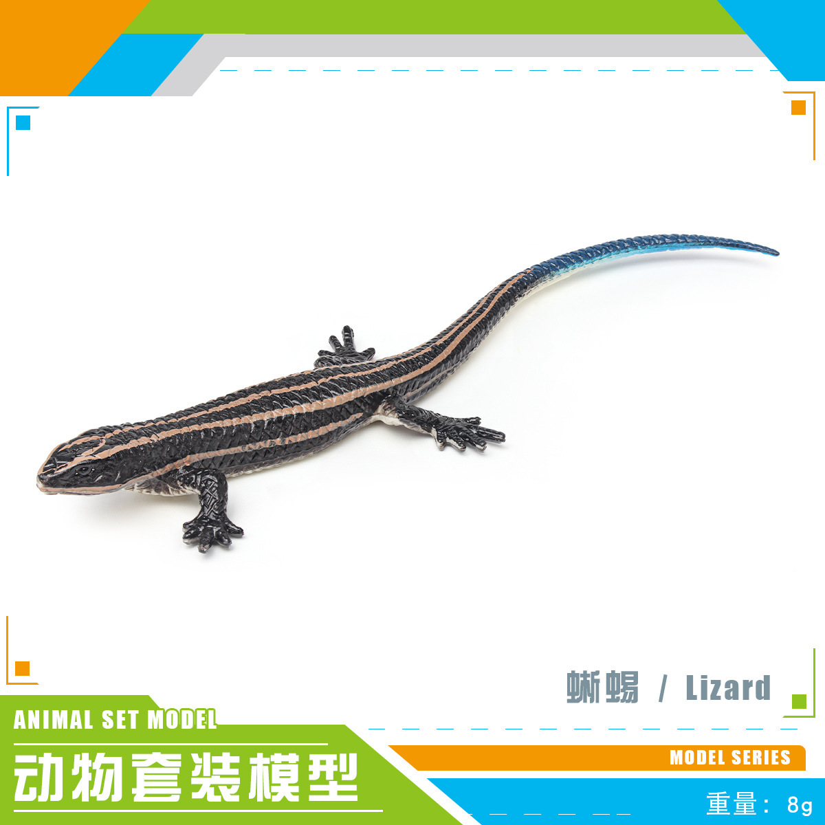 Simulación transfronteriza reptil anfibio camaleón lagartos bipedos serpiente lagartos de hierba modelo de decoración de hechizo de decoración estática
