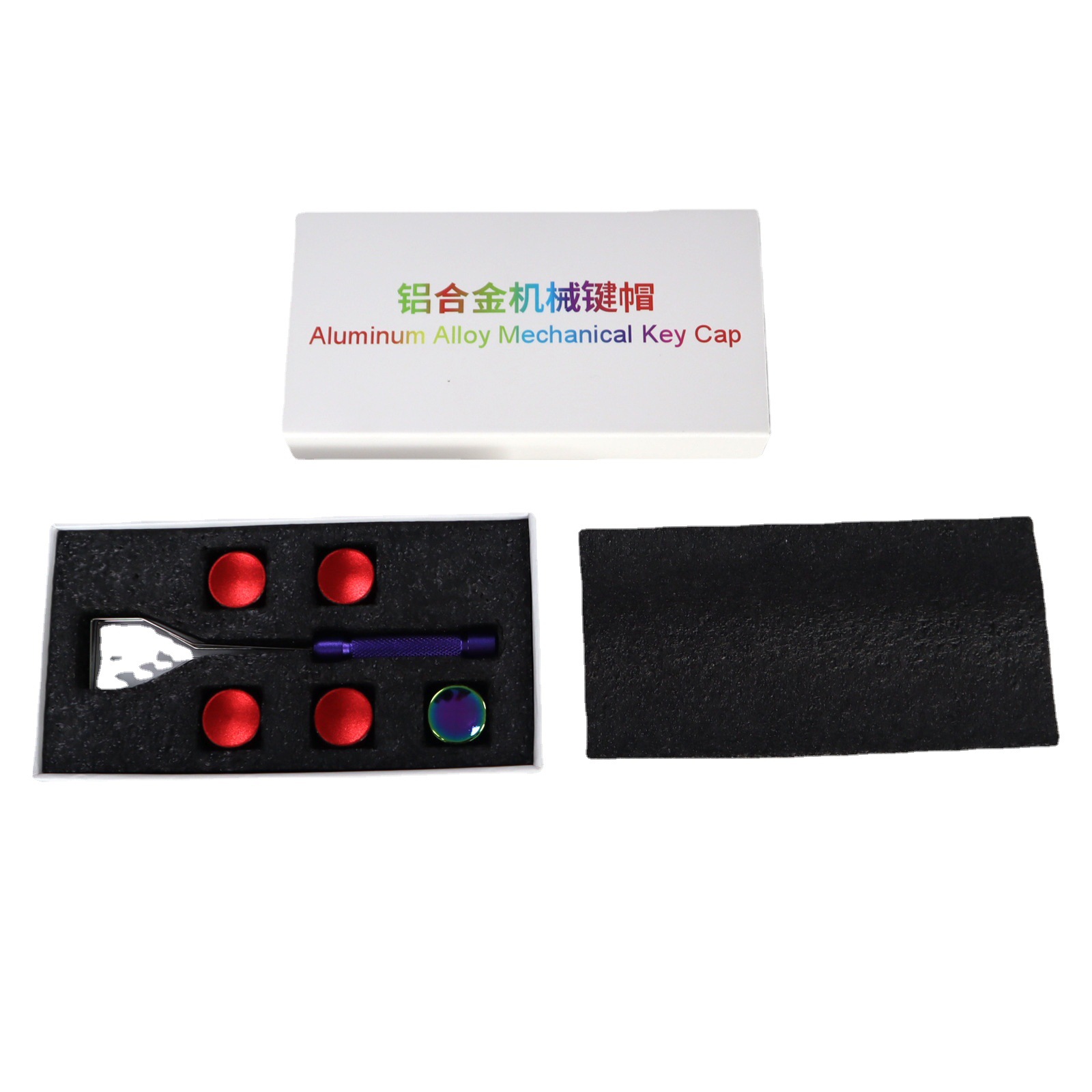 Xda altamente personalizada aleación de aluminio CNC metal clave tapa mecánica teclado tapa gradiente de color llave metal llave extractor