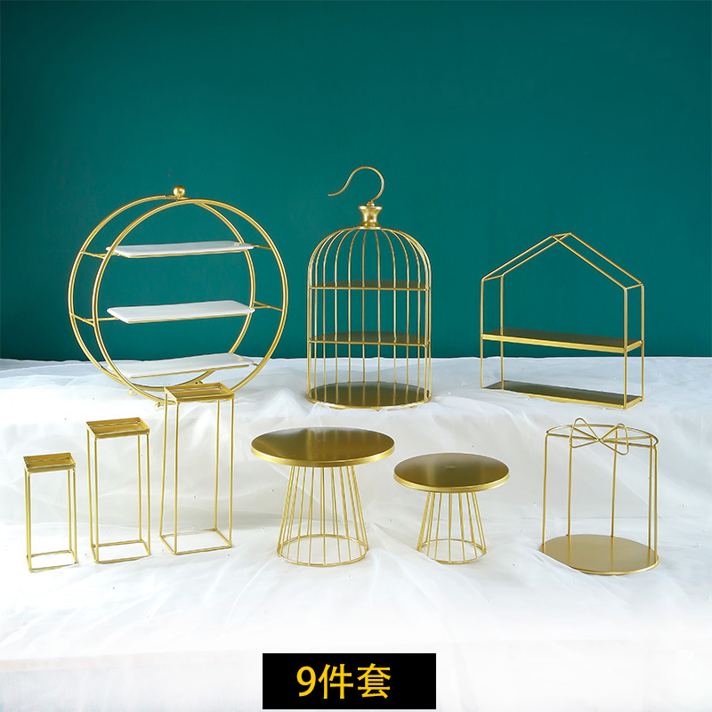 De estilo europeo de la boda decoración de mesa de postre decoración de la tarde té merienda placa bandeja de la torta soporte de exhibición de la Mesa de descanso de té
