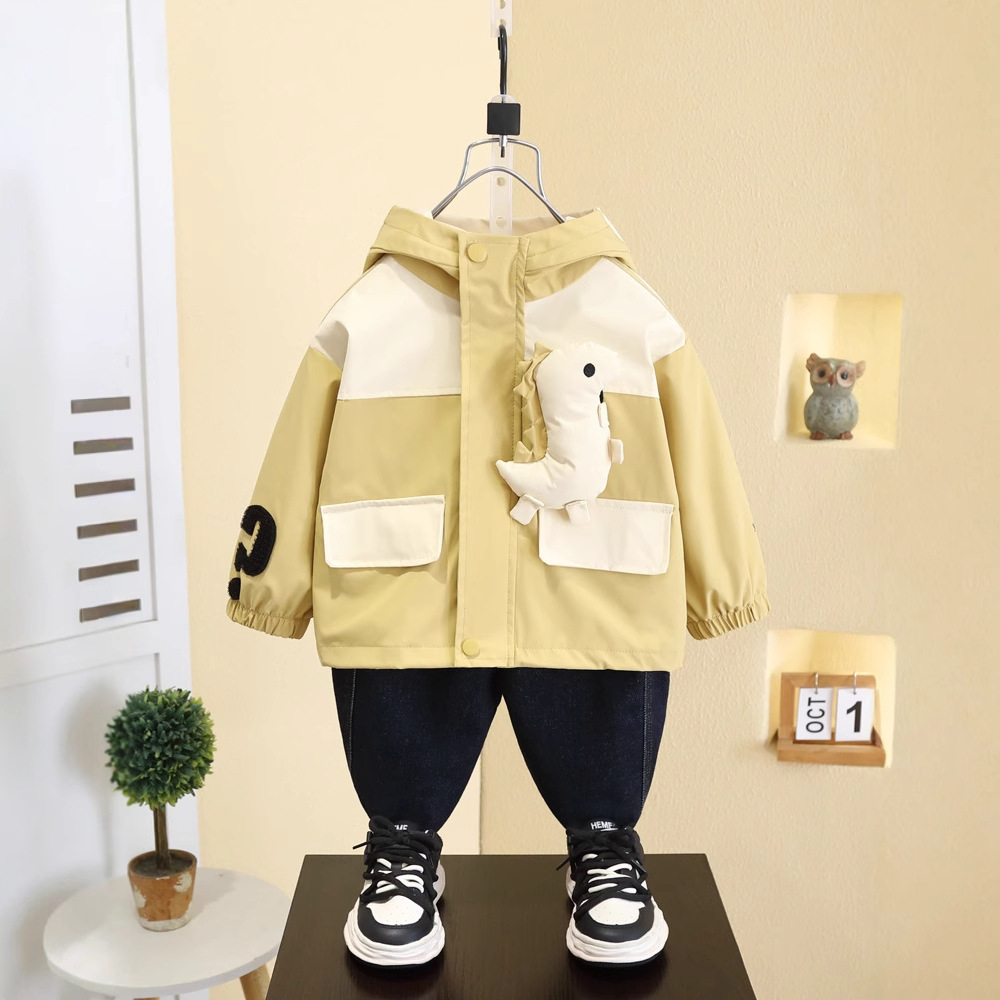 7561 cortavientos para niños para llevar chaqueta de primavera y otoño para niños 2025 nuevo estilo chaqueta casual ropa de chaqueta para niños image 3