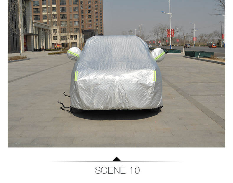 In-Stock Oxford Cloth Car Cover with Fleece Lining, Sunshade, Thickened Car Cover, Full Cover, Sun Protection, Rainproof Car Cover