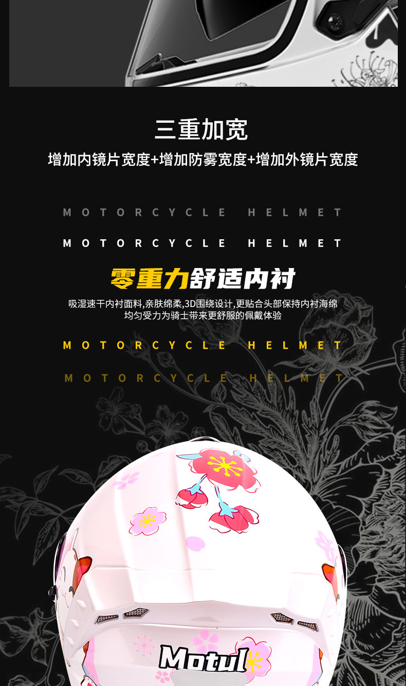 Ad Electric Motorcycle Helmet for Men and Women, Universal for All Seasons, 3C Certified Motorcycle Full-Face Helmet, Dot Certified Safety Helmet