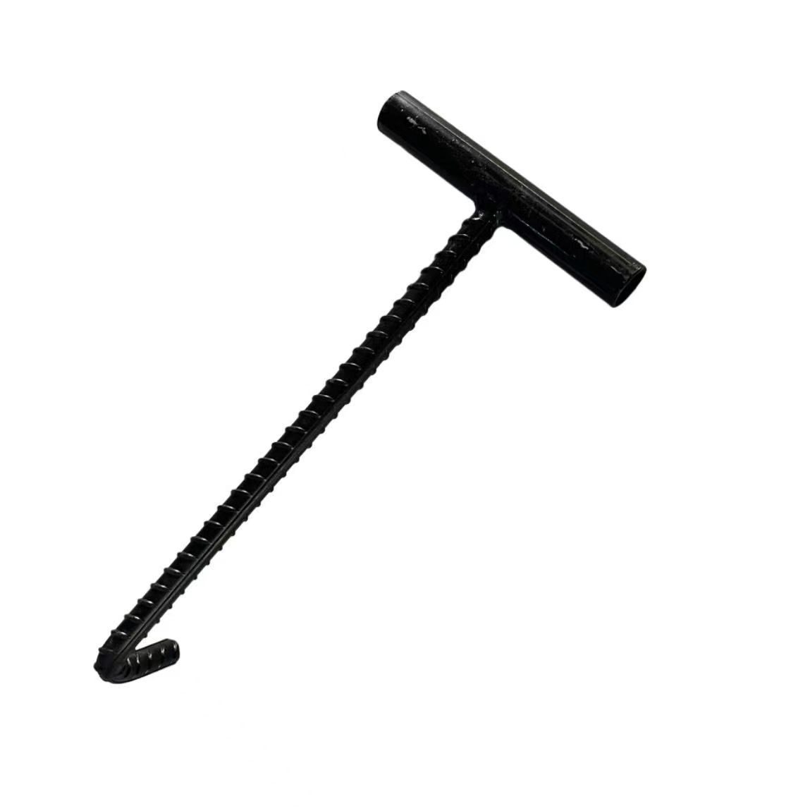 T-tipo de tapa de registro gancho grifo de agua cubierta de alcantarillado gancho tipo de apertura tapa de registro gancho descarga tire marco gancho