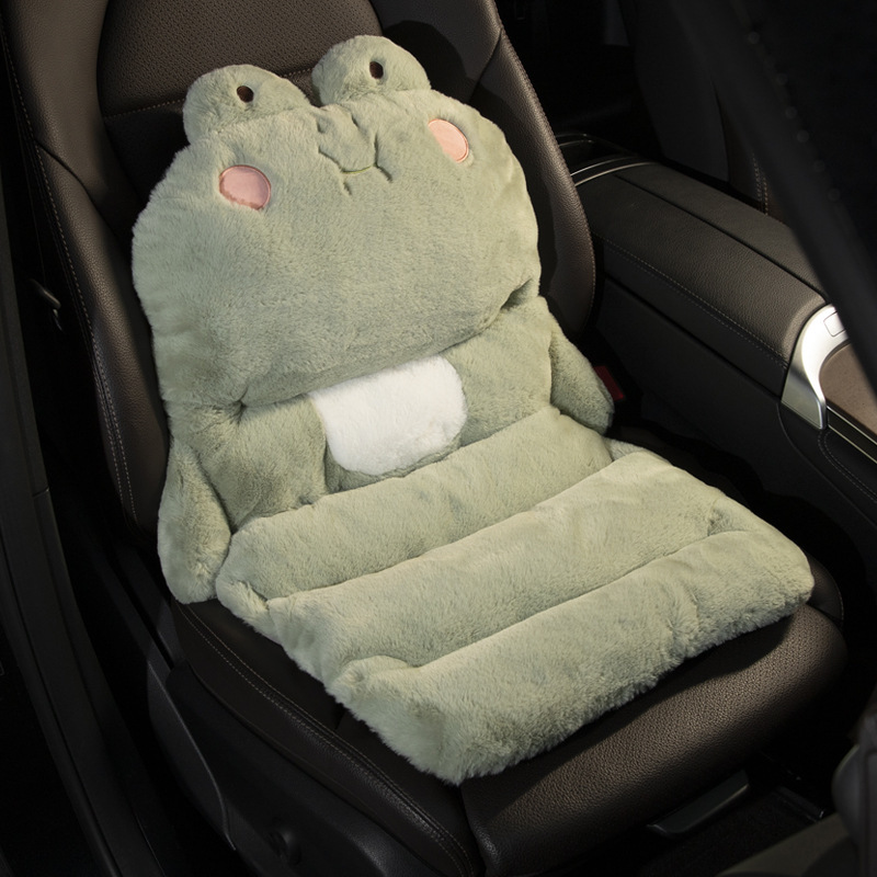 車のクッションの腰は一体式の腰をかばって背もたれの冬のかわいいアニメのぬいぐるみの車内のシートの保温が高くなります。|undefined