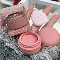 HERORANGE ~ круглый палец сложный монохромный румяна крем Стойкий цвет естественное расширение цвета сокращение цвета Румяна