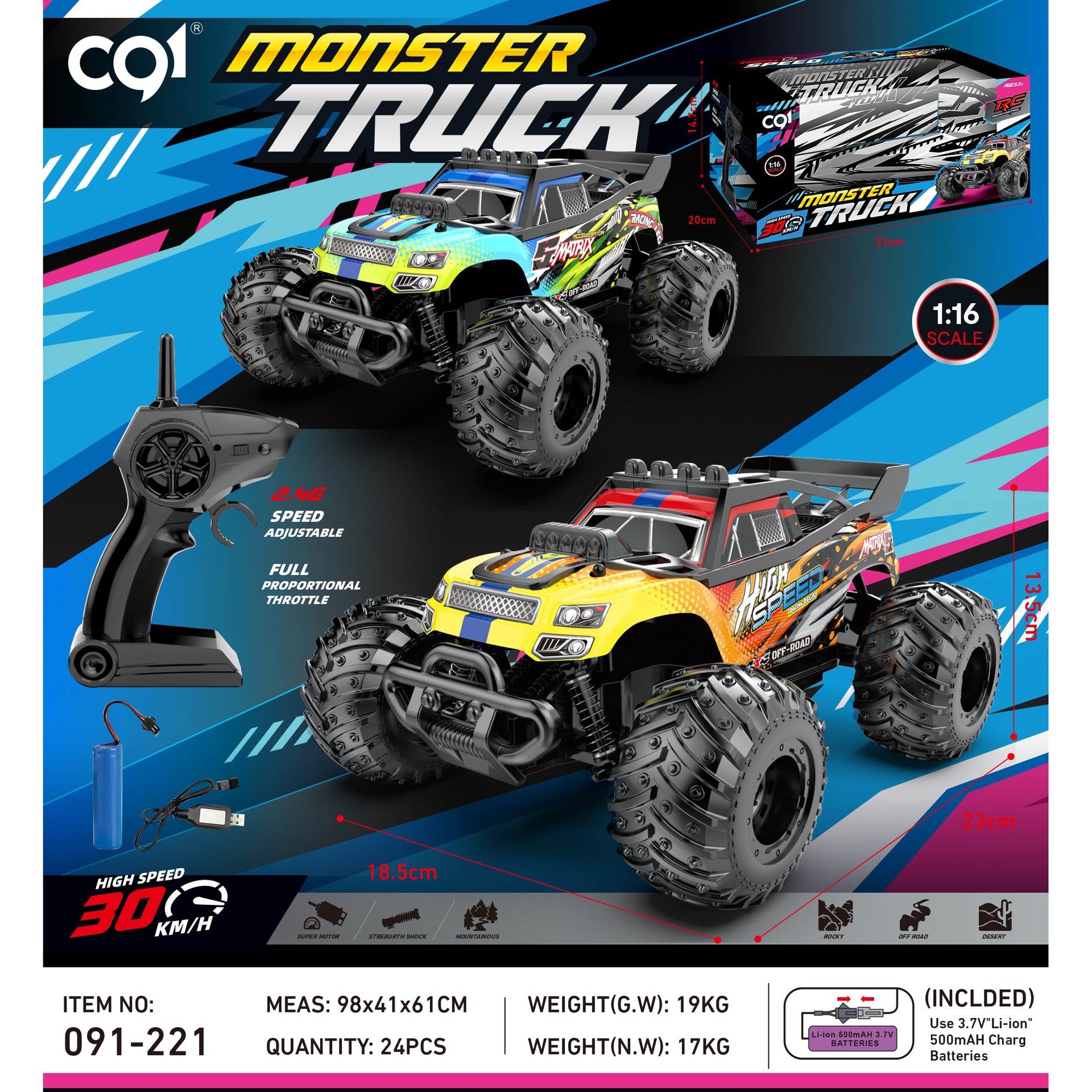 RC coche de escalada de alta velocidad niña coche de control remoto vehículo todoterreno coche de juguete transfronterizo juguete para niños regalo para niños