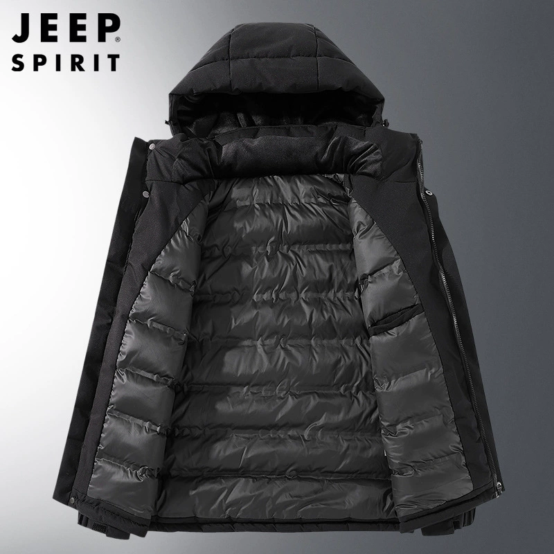 Jeep мужское туристическое худи для отдыха, ветрозащитная стеганая куртка, 2023, большой размер
