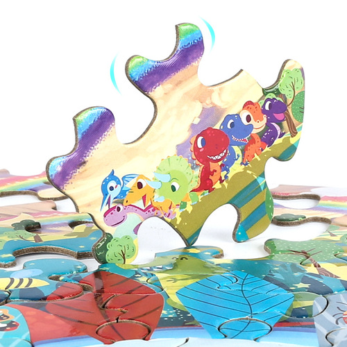 Cross-border special-shaped irregular cartoon children's puzzle toys, educational early education flat paper advanced puzzles wholesale