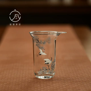 宜室茶话玻璃公道杯加厚分茶器公杯日式耐热茶海水晶高档家用茶具