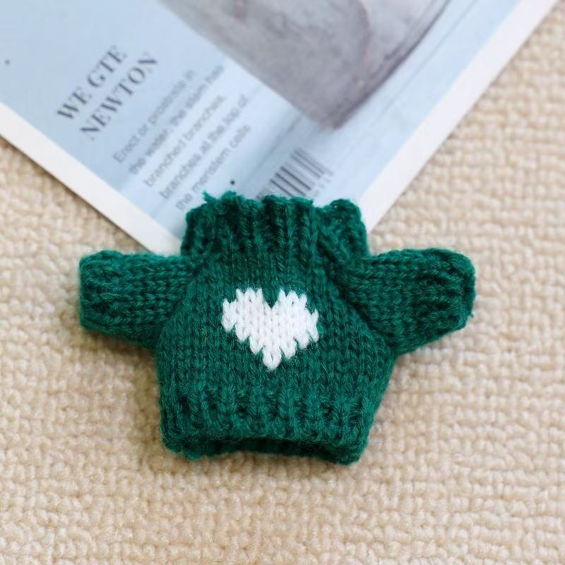 진한 녹색 + 흰색 하트