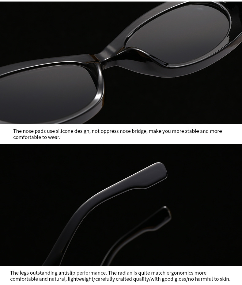 60g Weight Full Frame Glasses Structure Sunglasses Classification PC, UV400 Protection Lens Material Oval Frame Glasses Style Casual, Outdoor Occasion Geometric Pattern Unisex Gender Vintage Style, Classic Style Style Vintage Style Classic Style Geometric PC UV400 Protection Oval Frame Full Frame Women's Sunglasses 9