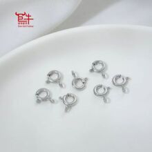 316不锈钢SR6.0闭口弹簧扣高品质项链手链连接扣专业饰品配件批发