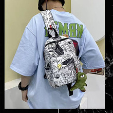 胸包男潮单间斜挎包IPAD收纳学生旅游小背包随身运动包男生平板包