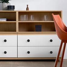 现代简约抽屉床头柜单孔小拉手家具门橱柜柜子衣柜门把手圆形手柄