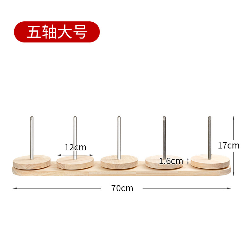 Herramienta auxiliar de tejido manual desmontable marco de eje giratorio de lana portátil bobina de plástico de lana