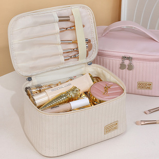 PU portable large capacity high-looking cake portable cosmetic bag storage bag travel wash cosmetic storage bag