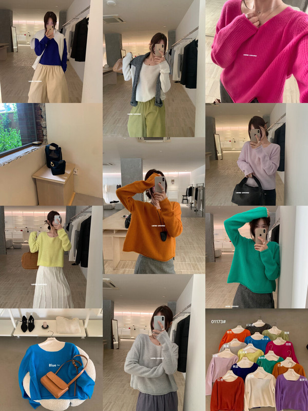 imiss  韩标！高品质100%羊毛百搭针织衫2025秋季新款女舒适上衣|undefined