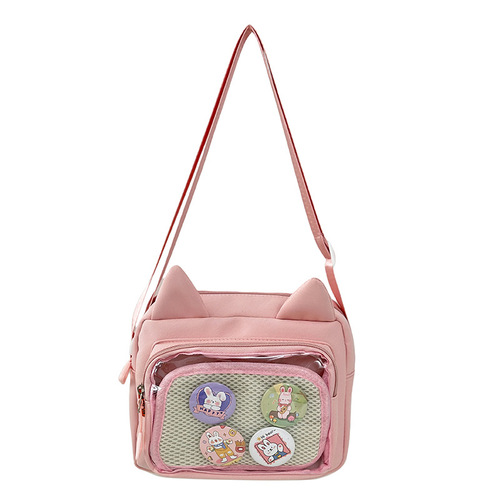 Japanese-style Ins anime-inspired fresh and cute pain bag trendy fashion single-shoulder bag for students casual versatile crossbody bag wholesale