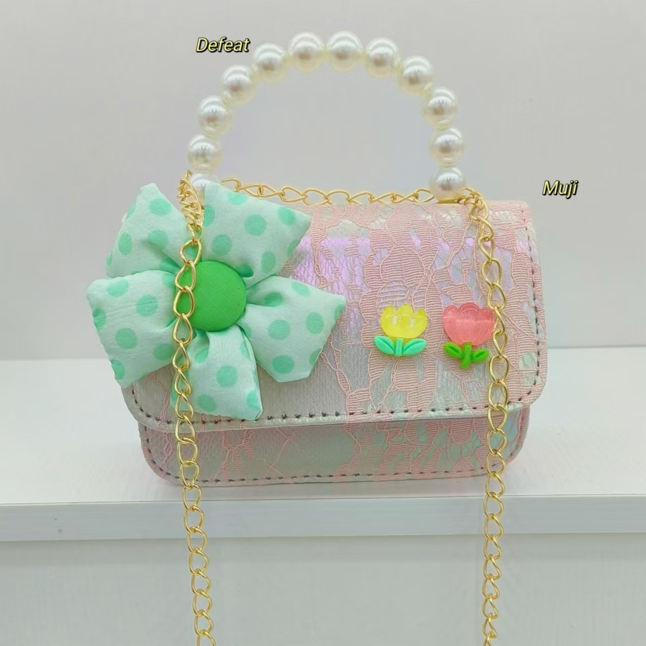 Bolso de perlas bolso de hombro bolso de cinturón bolso de cambio bolso de flores bolso de princesa bolso de chicas bolso de regalo bolso de cadena bolso pequeño
