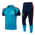 26 Spain Sky Blue Half-Zip Pants Set