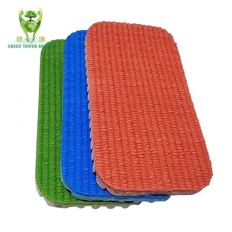 Sports ground long jump mat school playground rubber sports track fitness equipment 13MM prefabricated coil