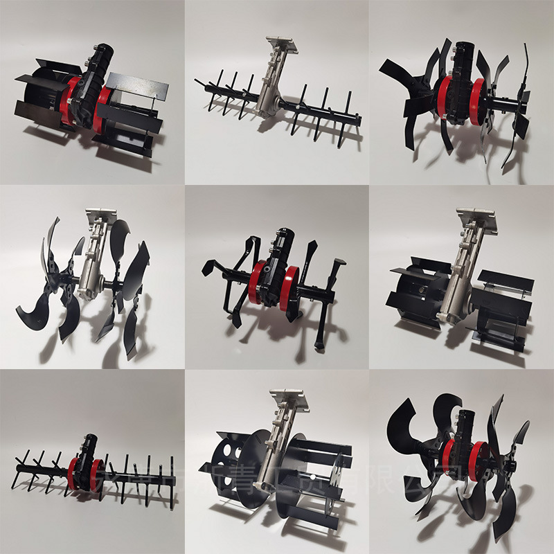 老款总成28铝管刀轮配件割草机除草轮配件大全总成小型开沟机