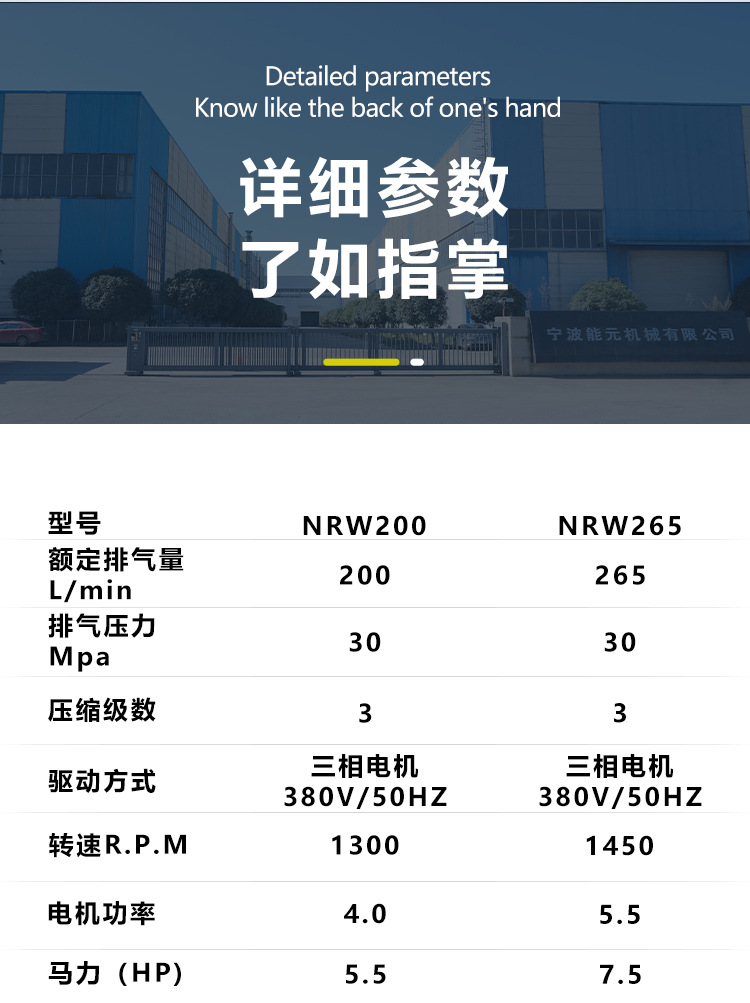 Breathing Air Filling Pump High-Pressure Stable Air Compressor for Diving and Firefighting Applications 30Mpa Compressor