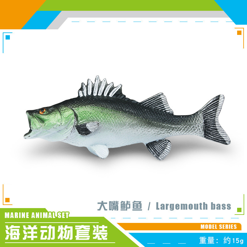 Transfronteriza simulación animal marino atún pargo real ganado puerto bajo salmón modelo adornos