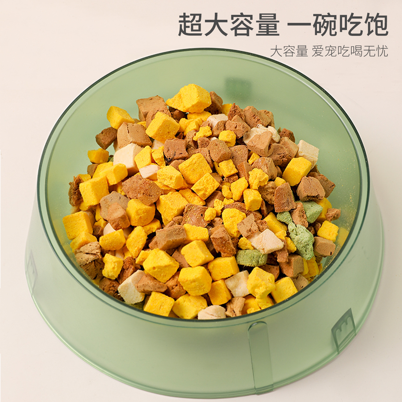 Hawo nueva mascota semi-transparente solo Tazón PP material gato tazón antideslizante gran capacidad gato tazón perro tazón gato y gato vajilla