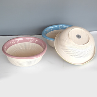 Storage Rack Drip Basket, Rice Washing Basket, Vegetable Basket, Fruit Washing Basket, Two-Color Draining Basket, Vegetable Washing Basket, Vegetable Basket