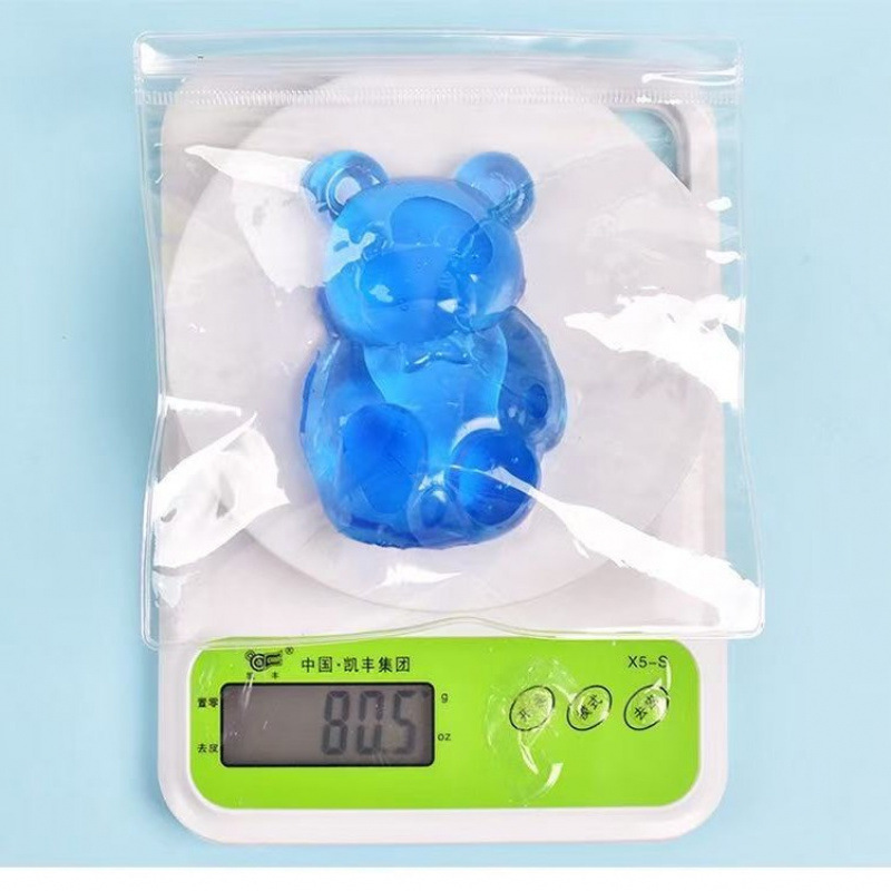 Adorable and cute jelly gummy bears that are super soft and jelly-like. Transparent and a great stress reliever.