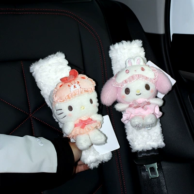 Plush Car Protective Cover Car | Seat belt shoulder pad