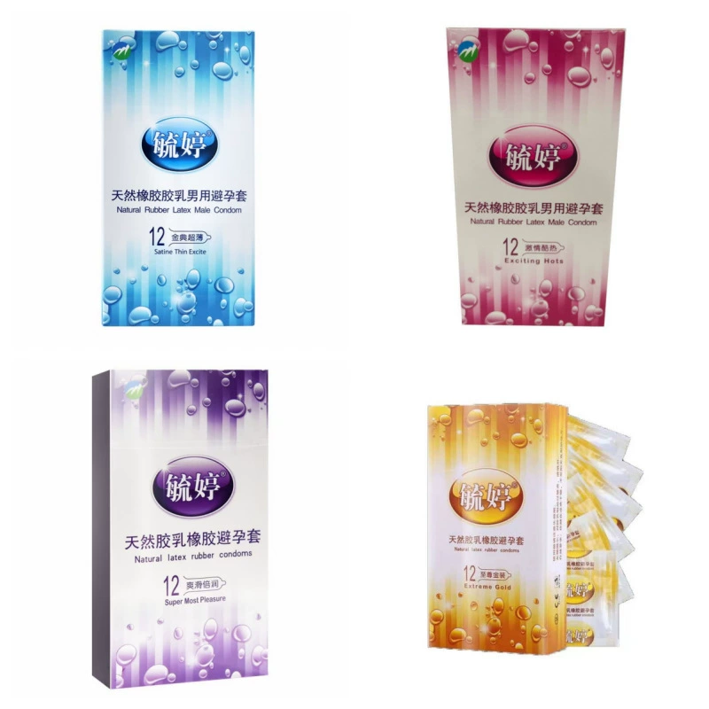 Кондом Yuting 12 штук High-quality Ultra Thin Smoothing Series Ultra Thin Smooth Golden Dian Wholesale мужской