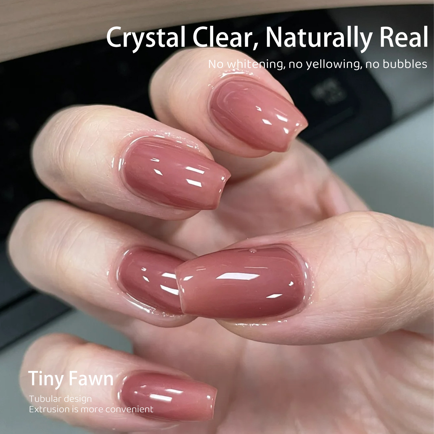 Gel de Extensión Sólido en Tarro para Salón de Uñas