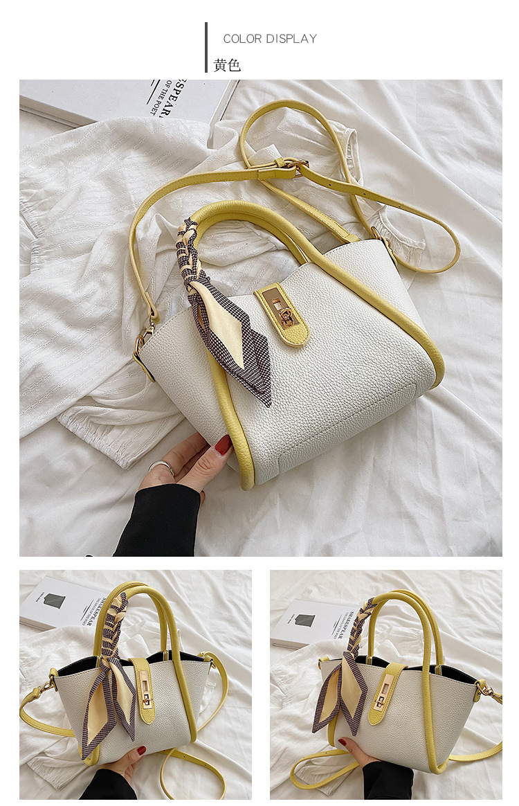 The new trendy women's bag for the summer of 2025, a simple commuting bucket bag with a large capacity and a single-shoulder handbag for women undefined